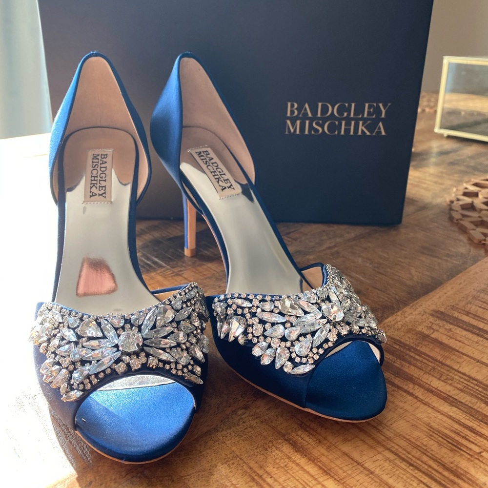 Badgley Mischka Candance Heels - Royal Blue 7.5